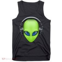 DJ Alien Headphones Tank Top thumb 0