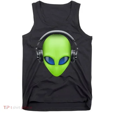 DJ Alien Headphones Tank Top