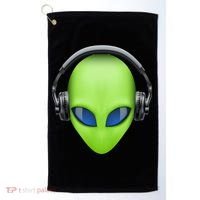DJ Alien Headphones Golf Towel thumb 0