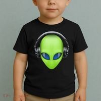 DJ Alien Headphones Toddler T-Shirt thumb 2