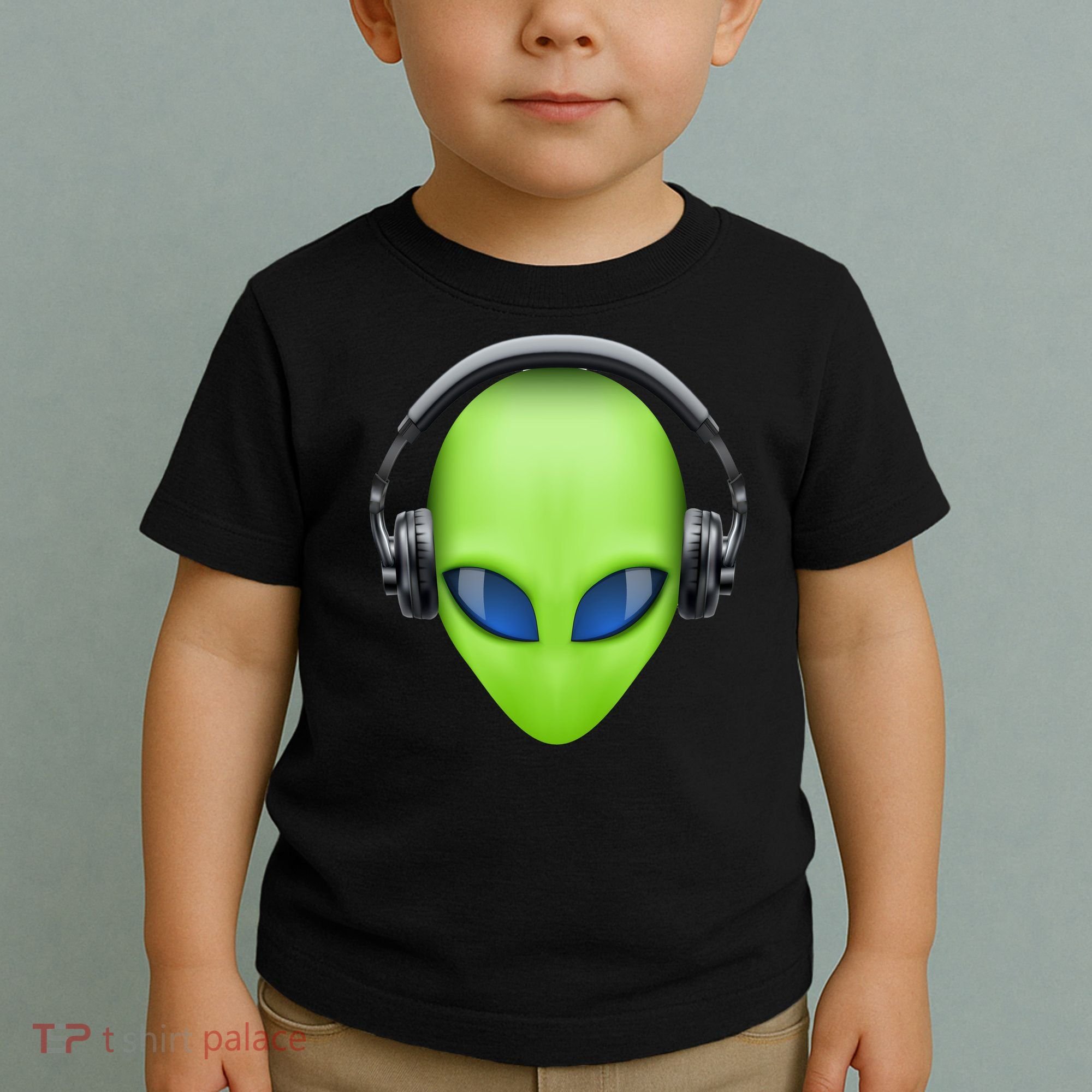 DJ Alien Headphones Toddler T-Shirt
