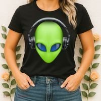 DJ Alien Headphones Women's T-Shirt thumb 2