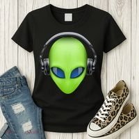 DJ Alien Headphones Women's T-Shirt thumb 3