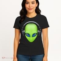 DJ Alien Headphones Women's T-Shirt thumb 4