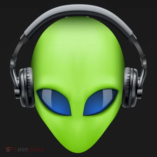 DJ Alien Headphones Kids Hoodie