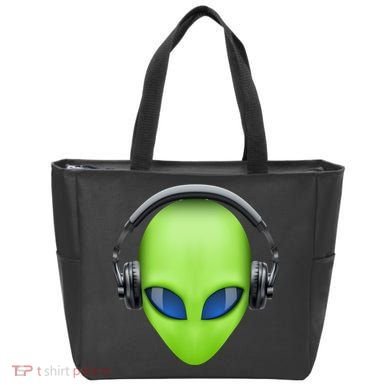 DJ Alien Headphones Tote Bag