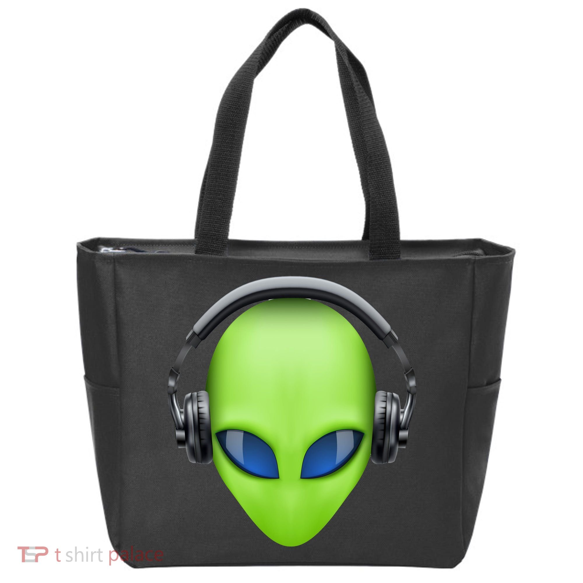 DJ Alien Headphones Tote Bag