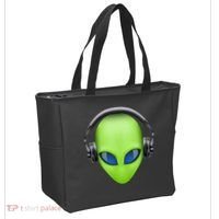 DJ Alien Headphones Tote Bag thumb 2