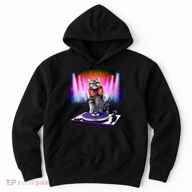 DJ Cat Turntable Mixer Hoodie