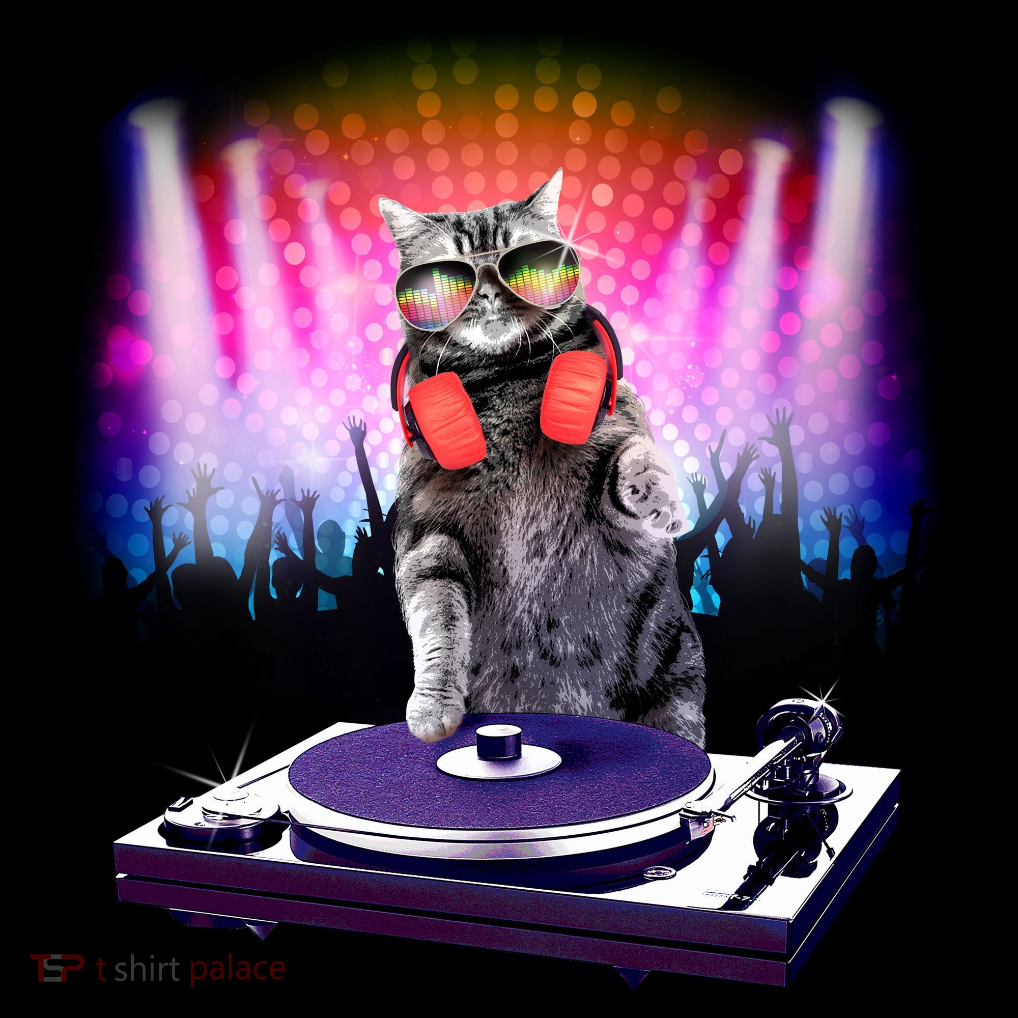 DJ Cat Turntable Mixer Sweatshirt