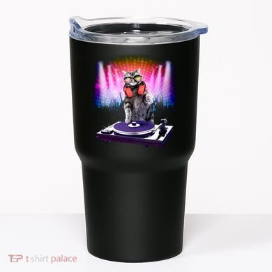 DJ Cat Turntable Mixer Tumbler