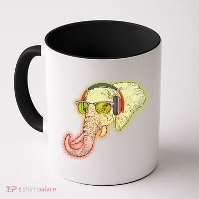 DJ Elephant Coffee Mug