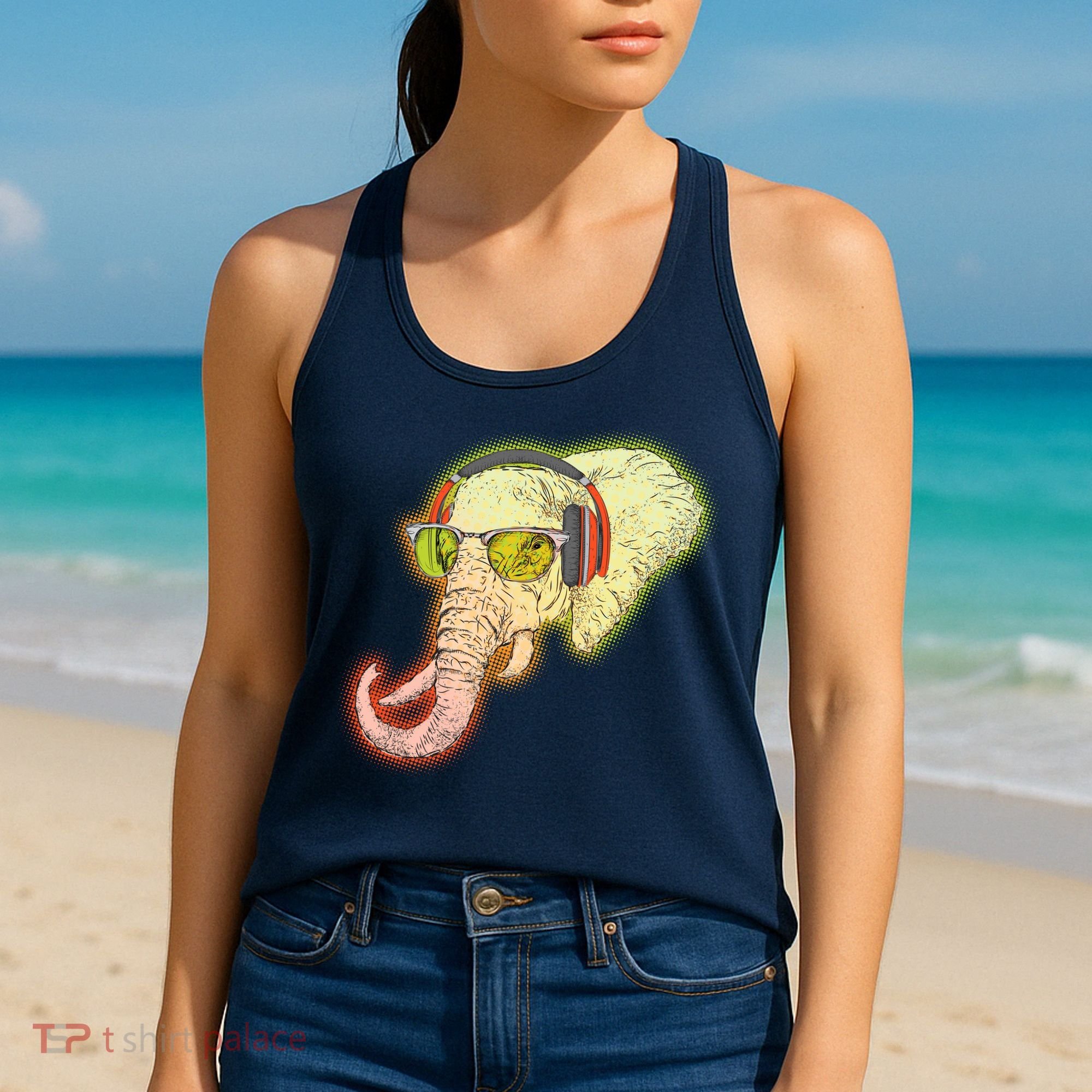 DJ Elephant Women's Tank Top