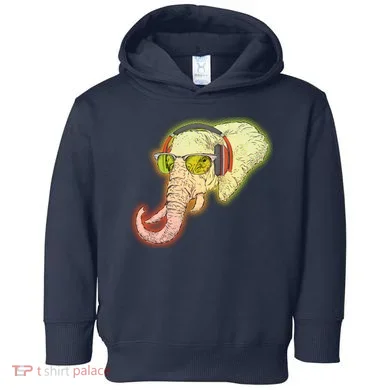 DJ Elephant Toddler Hoodie