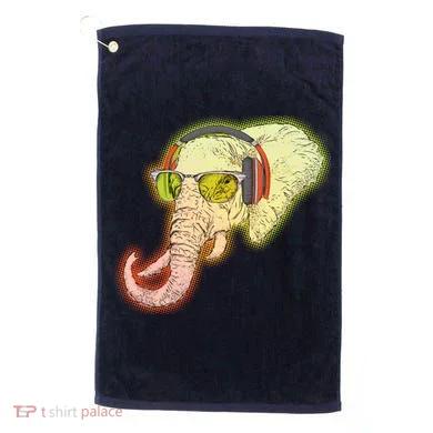 DJ Elephant Golf Towel