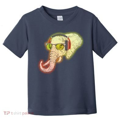 DJ Elephant Toddler T-Shirt