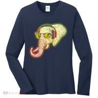 DJ Elephant Women's Long Sleeve Shirt thumb 0