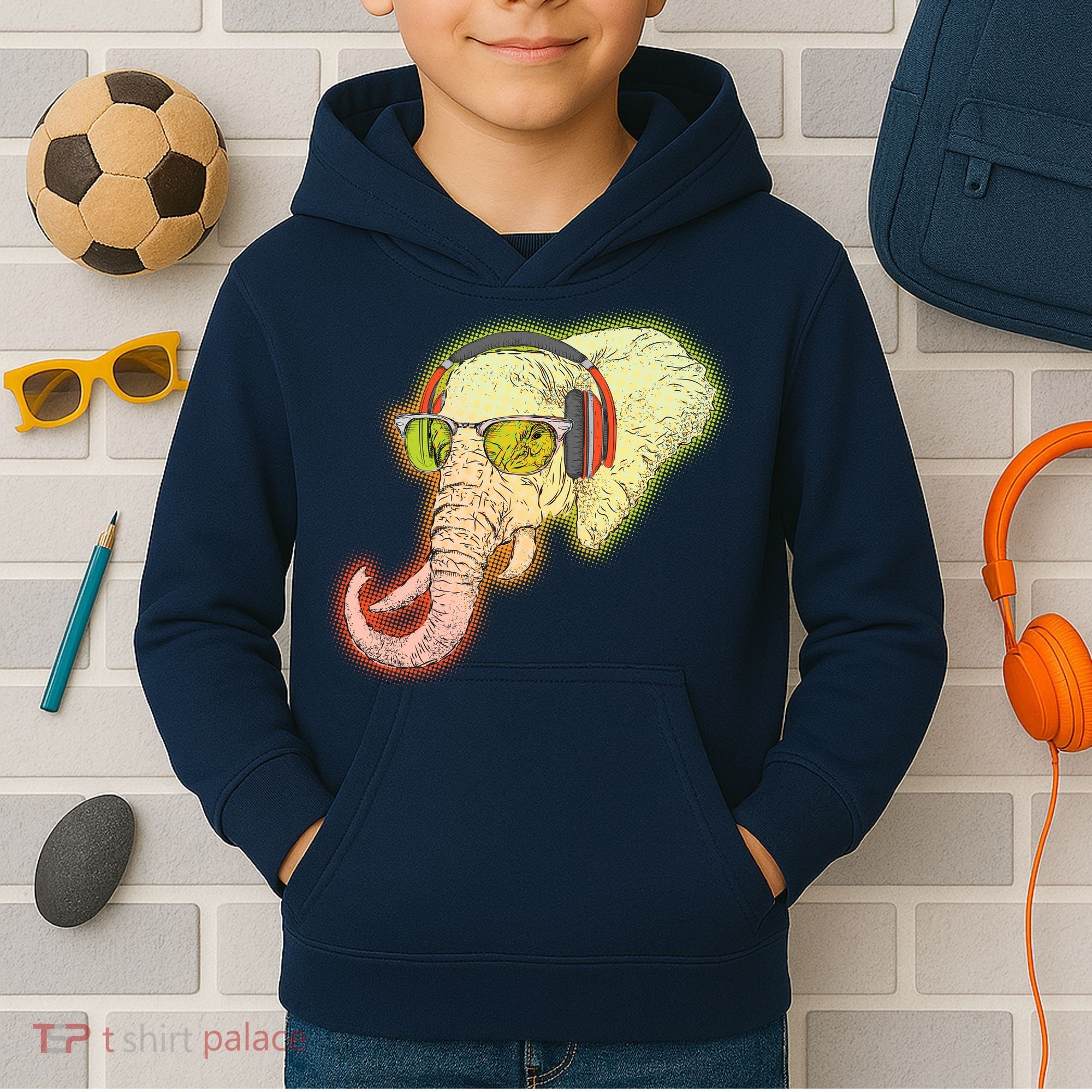 DJ Elephant Kids Hoodie