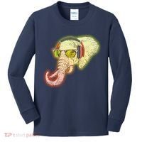 DJ Elephant Kids Long Sleeve Shirt thumb 0