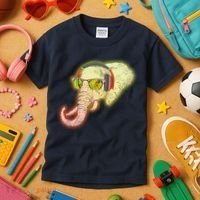 DJ Elephant Kids T-Shirt thumb 3