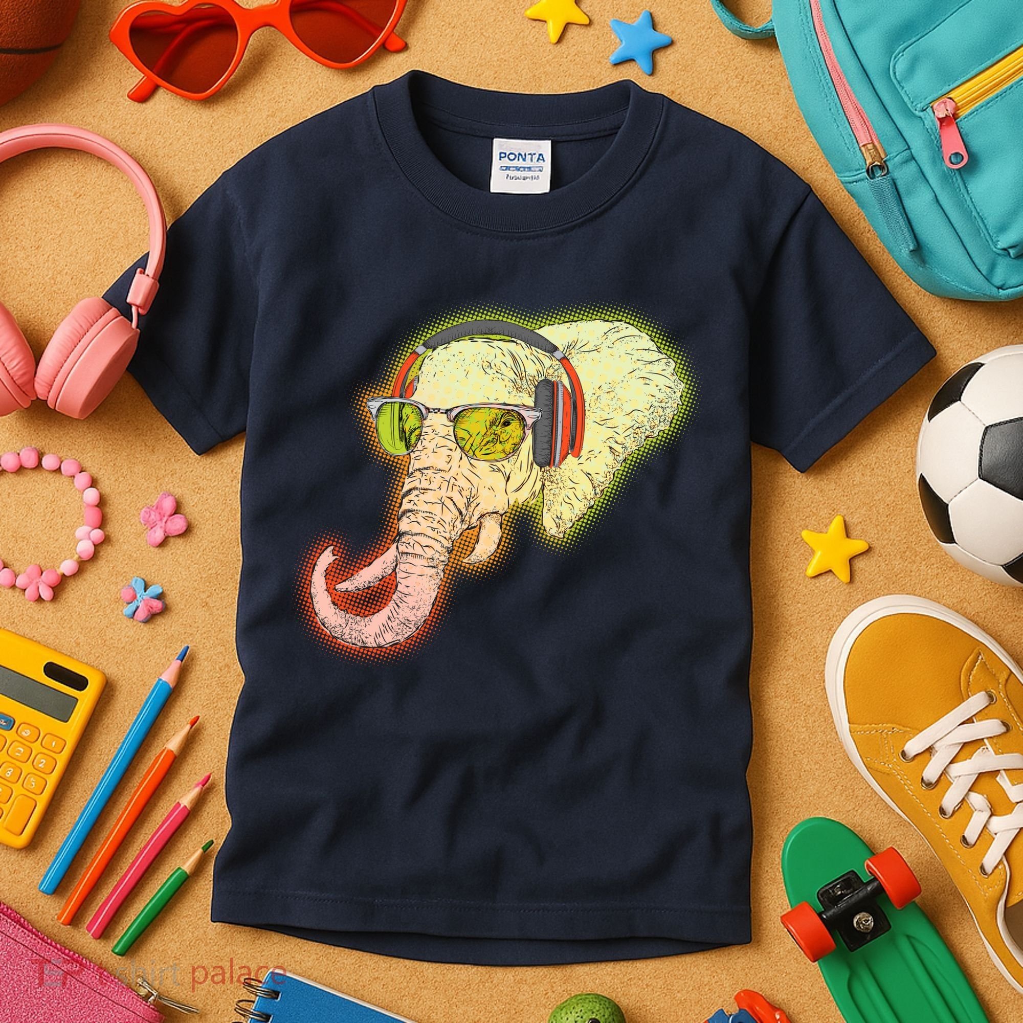 DJ Elephant Kids T-Shirt