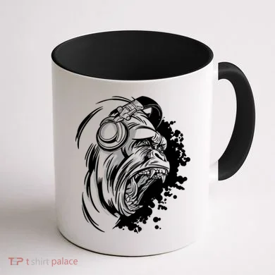 DJ Gorilla Coffee Mug back