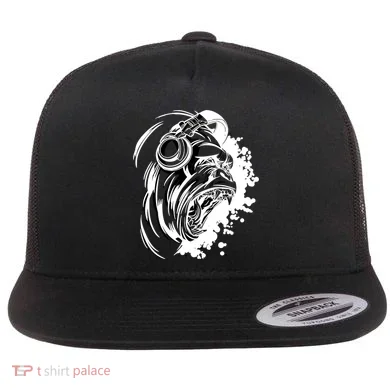 DJ Gorilla Flat Bill Trucker Hat