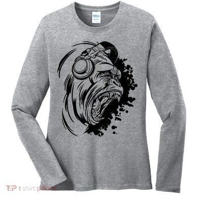 DJ Gorilla Women's Long Sleeve Shirt
