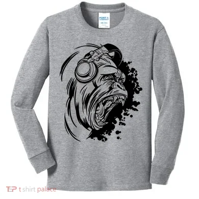 DJ Gorilla Kids Long Sleeve Shirt