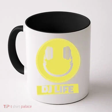 Dj Life Smiley Face Coffee Mug