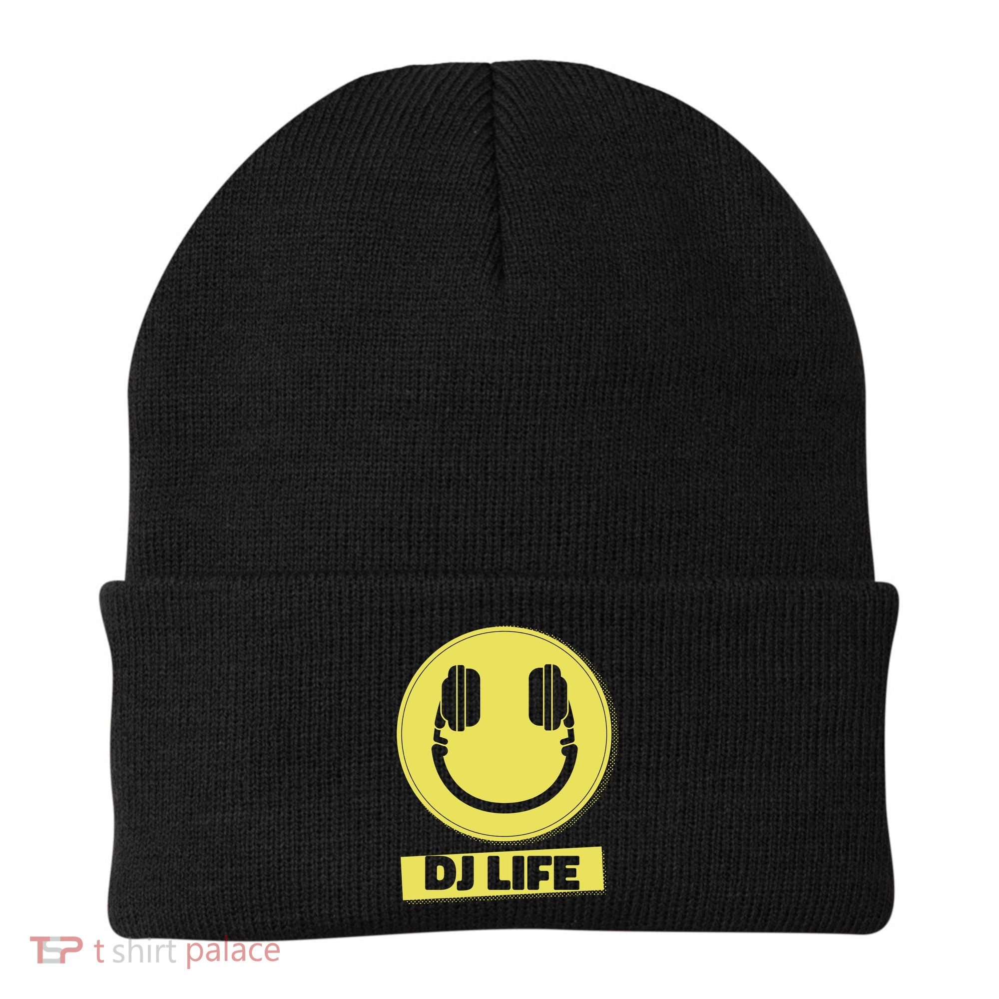Dj Life Smiley Face Beanie