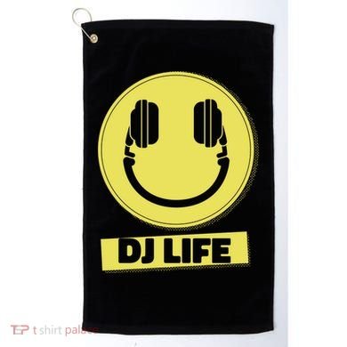 Dj Life Smiley Face Golf Towel