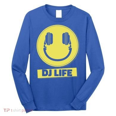Dj Life Smiley Face Long Sleeve Shirt