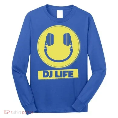 Dj Life Smiley Face Long Sleeve Shirt