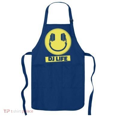 Dj Life Smiley Face Apron