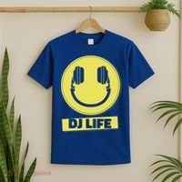 Dj Life Smiley Face T-Shirt thumb 2