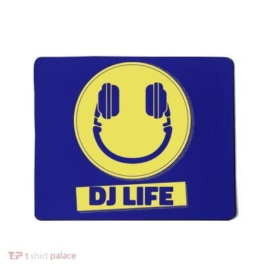 Dj Life Smiley Face Mousepad