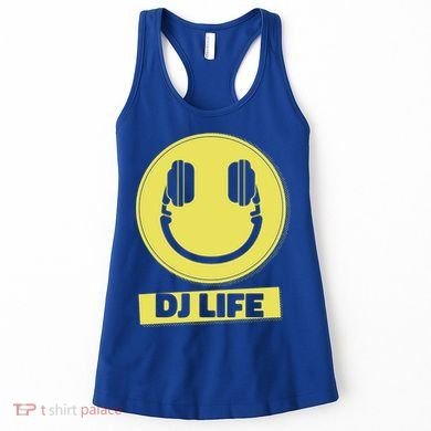 Dj Life Smiley Face Women's Tank Top