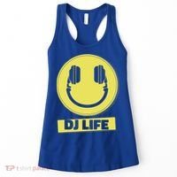 Dj Life Smiley Face Women's Tank Top thumb 0
