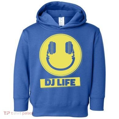 Dj Life Smiley Face Toddler Hoodie