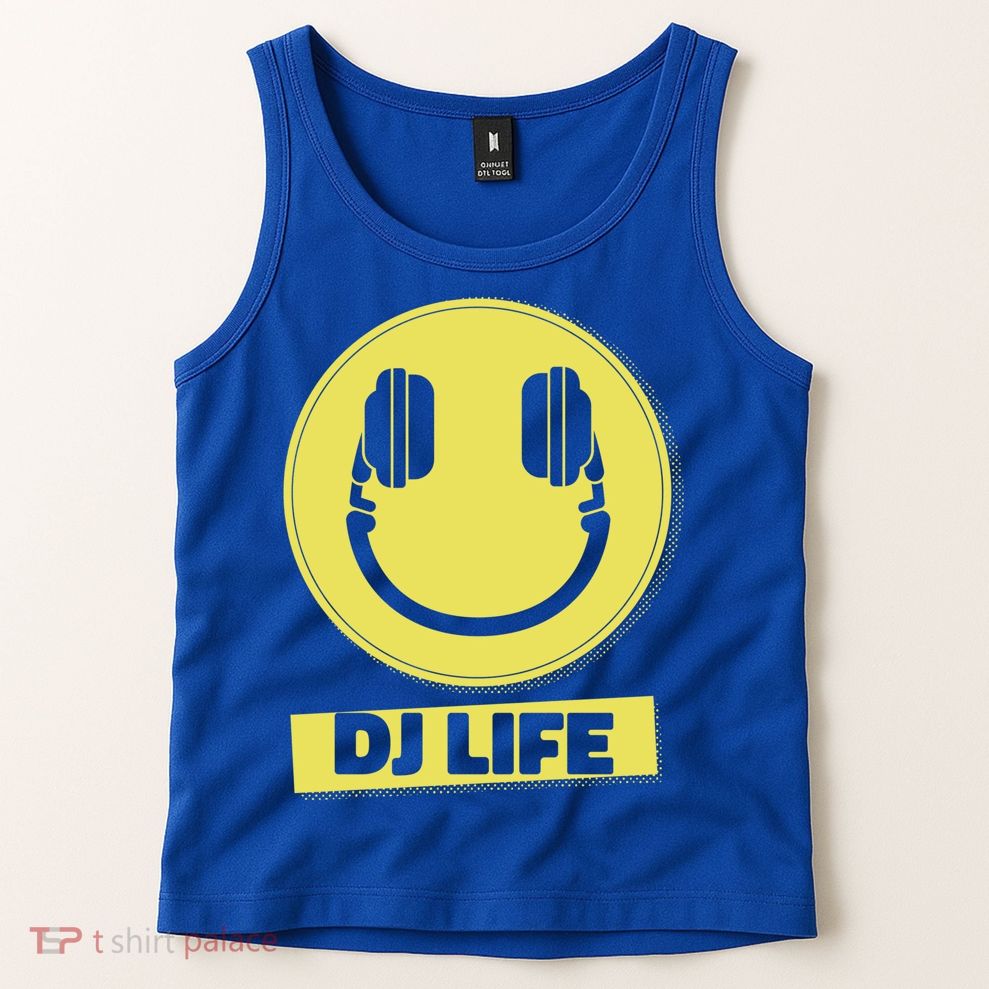 Dj Life Smiley Face Tank Top