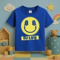 Dj Life Smiley Face Toddler T-Shirt thumb 3