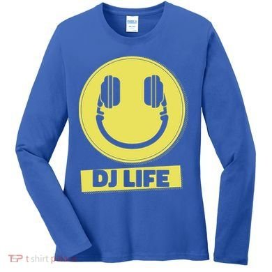 Dj Life Smiley Face Women's Long Sleeve Shirt