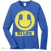 Dj Life Smiley Face Women's Long Sleeve Shirt thumb 0