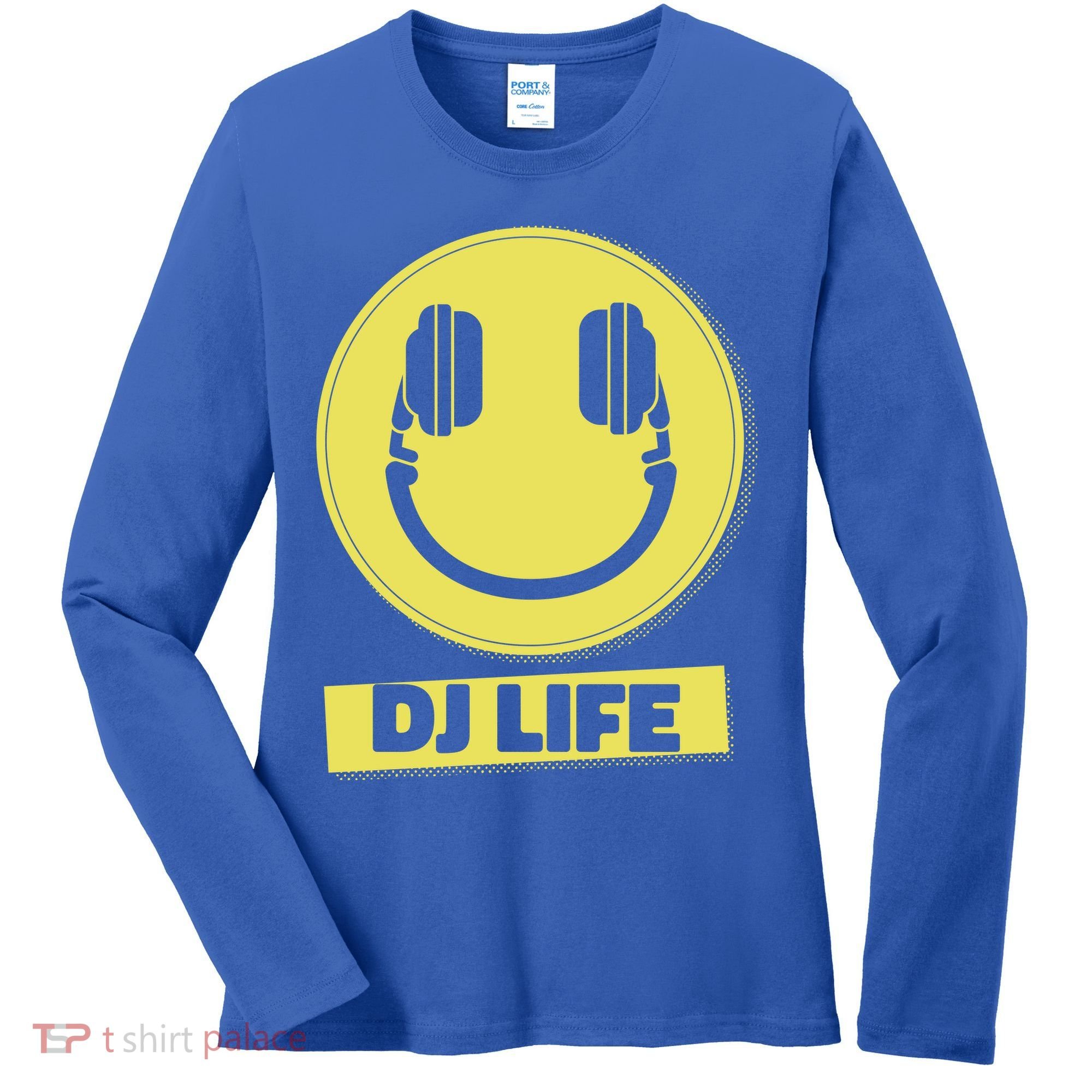 Dj Life Smiley Face Women's Long Sleeve Shirt