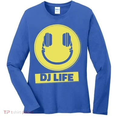 Dj Life Smiley Face Women's Long Sleeve Shirt