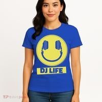 Dj Life Smiley Face Women's T-Shirt thumb 4