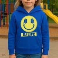 Dj Life Smiley Face Kids Hoodie thumb 3