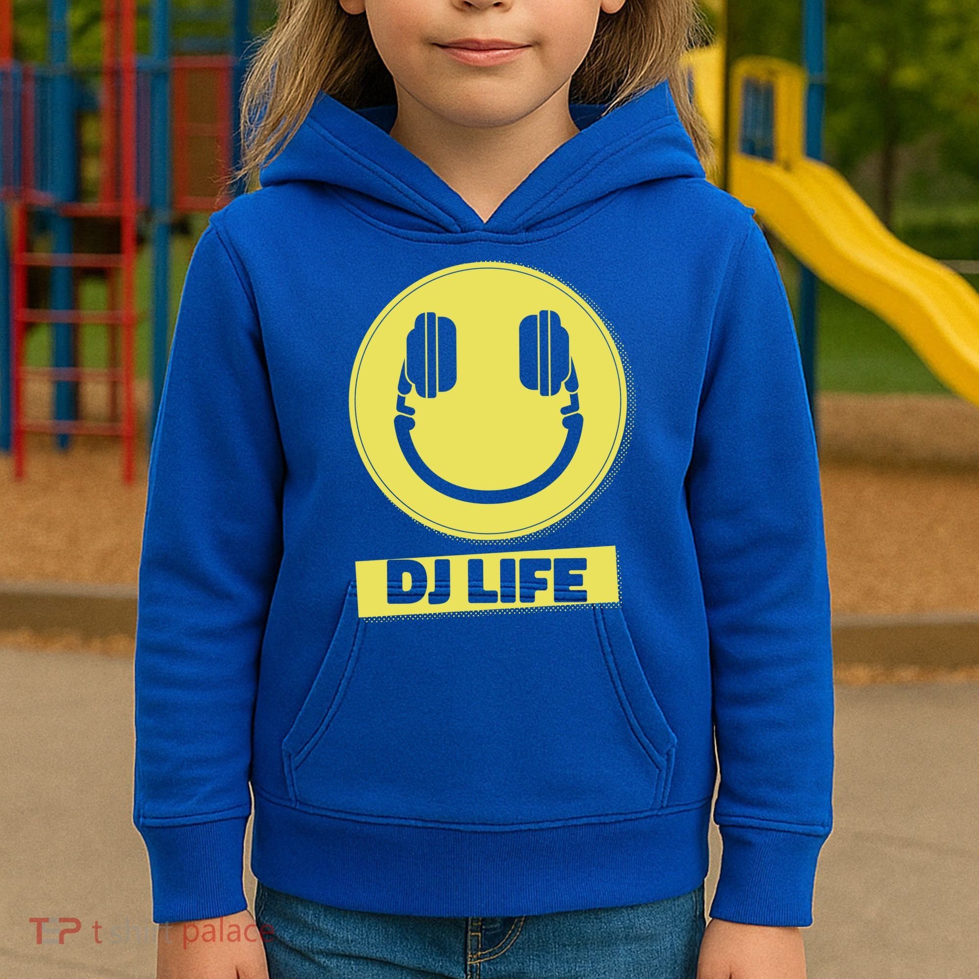 Dj Life Smiley Face Kids Hoodie