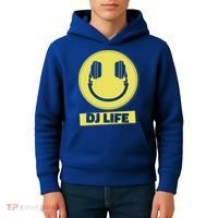 Dj Life Smiley Face Kids Hoodie thumb 4